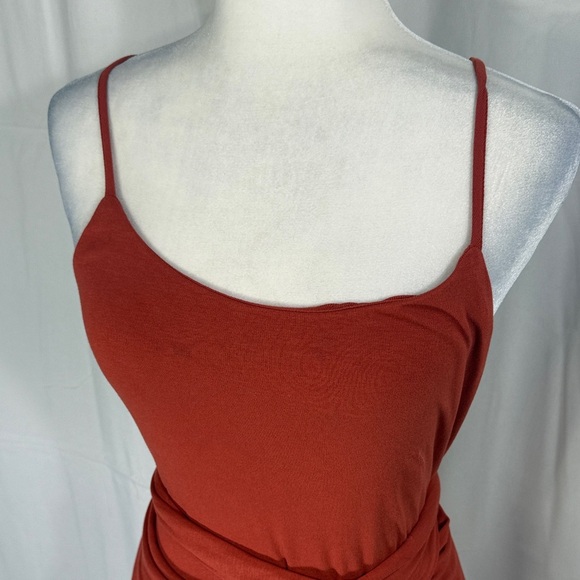 VICI Khloe Fringe Maxi Dress Rust Red Size M - Picture 4 of 13